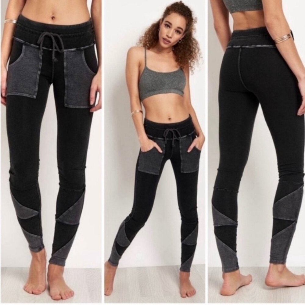FP Movement by Free People Black and Gray Leggings